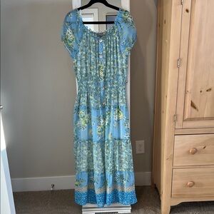 Cottage Core Floral Maxi Dress